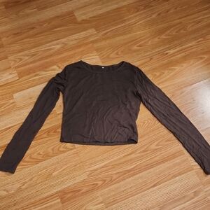 Women's Long Sleeve Brown Top